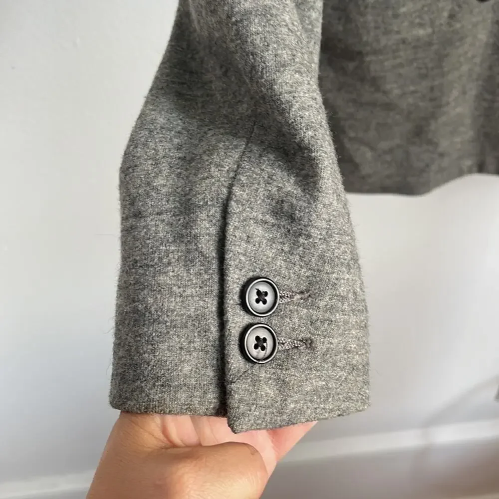 J. Crew Benny 100% wool double breasted knit blazer sz 8